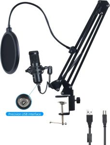 Микрофон конденсаторный MSOL BM828, USB, набор, DSP chip