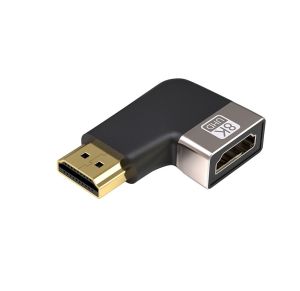 Переходник HDMI F - HDMI M, M-Sol 8K, 90` изгиб вправо