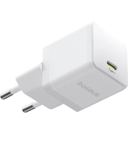 Сетевое зарядное устройство Baseus Palm Fast Charger (CCZC30CE), PD 30 Вт, USB Type C, белый
