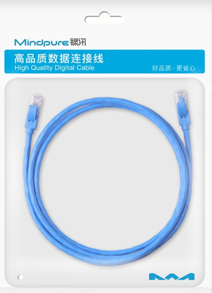Патч-корд Mindpure Cat6 , синий, NW002