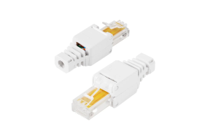 Коннектор RJ-45 Быстрозажимной, для UTP каб, белый