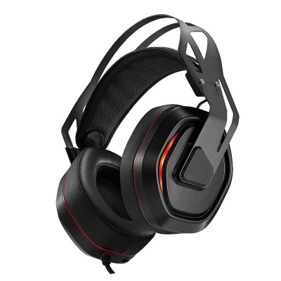 Проводная гарнитура Xiberia S18, USB, чёрный-красный