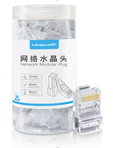 Коннектор RJ-45 Cat5e Mindpure, NW011, LX10271, 100 шт/уп, 3U