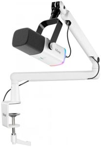 Набор Fifine TAM8 (Микрофон AM8 + пантограф BM88), белый