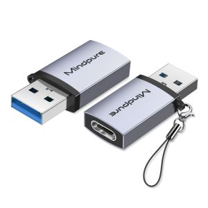 Переходник USB3.2 Gen2 (M)- USB Type-C (F) Mindpure AD055, LX10658