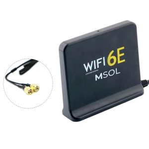 Антенна двухдиапазонная MSOL AX21, Wi-Fi 6E, 2 х 6dBi, чёрная