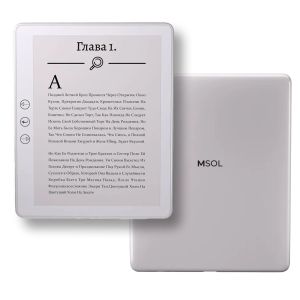 Электронная книга MSOL E7, 5.8", 32ГБ, Android 11, E-Ink экран, белая + чехол