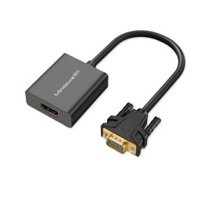 Конвертер VGA M - HDMI F + 3.5 мм + питание 5V, Mindpure AD031, LX10366