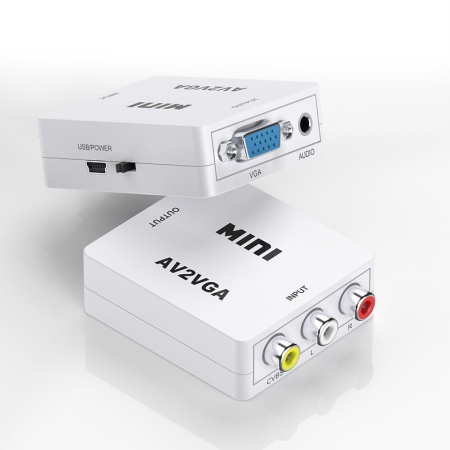 Конвертер HDV-M613 Mini, 3RCA F - VGA F