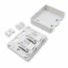 Розетка RJ45/RJ45, зажим, настенная
