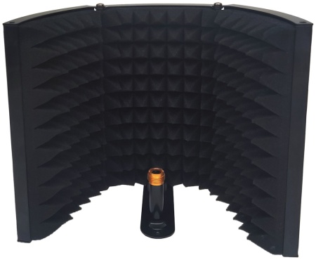 Акустический экран Yalimio, 3 панели, металл, мини, чёрный