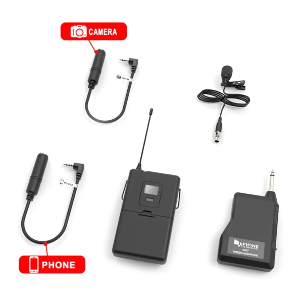 Микрофон беспроводной петличный Fifine K037