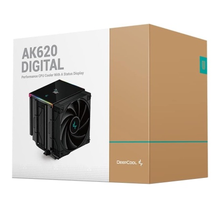 Кулер ЦП Deepcool AK620 Dual Tower DIGITAL, чёрный