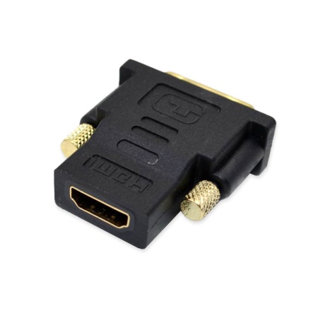 Переходник HDMI F - DVI-I M (24+5), металл