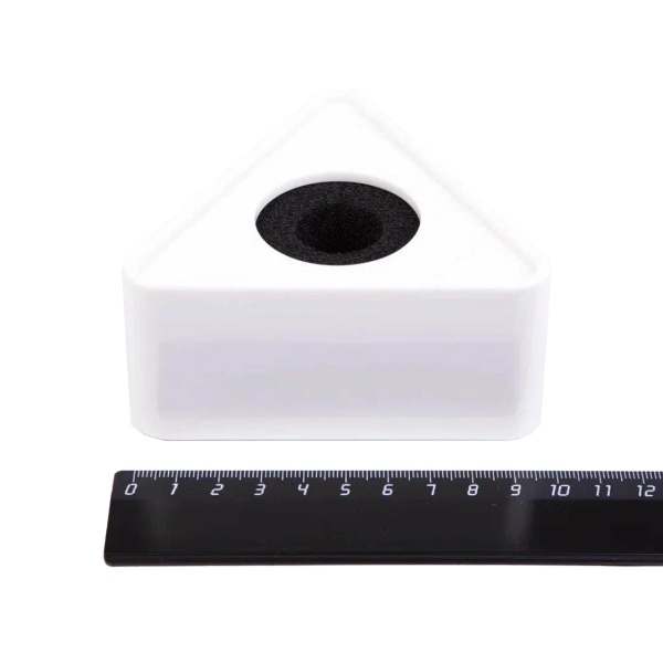 Бренд-призма для нанесения логотипа на микрофон, белый