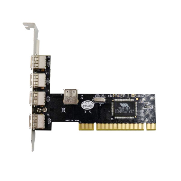 Контроллер PCI - 4хUSB 2.0, чип VT6212L