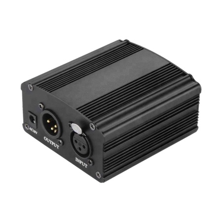 Фантомное питание для микрофона 48V. + 3pin XLR M-F кабель 1.8м