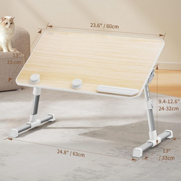 Столик для ноутбука Saiji A6LQ, 600*330*(240-320)mm, 17", бежевый