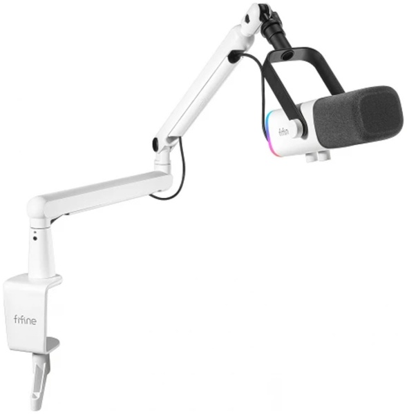 Набор Fifine TAM8 (Микрофон AM8 + пантограф BM88), белый