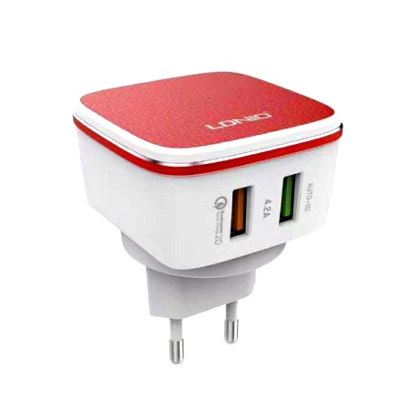 Сетевое зарядное устройство LDNIO A2405Q, 3 A, 30 Вт, USB micro - 1 м