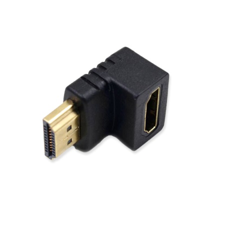 Переходник HDMI F - HDMI M, угловой 90°