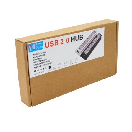 USB 2.0-разветвитель HT-106B, 10 портов USB 2.0-разветвитель HT-106B, 10 портов