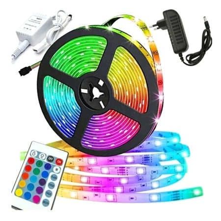 Светодиодная лента LED Strip 5050 RGB 60LED IP65 5м, ИК пульт