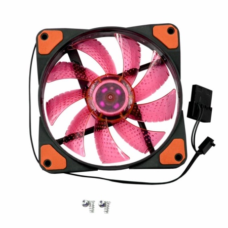 Кулер XYCP-12025 12x12, LED, для корпуса, красный