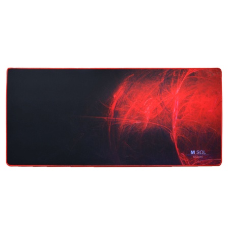 Коврик игровой Red-Black MSol, 90x40x0.3 см
