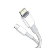 Кабель TypeC M - Lighting, Baseus CATLGD-series, 1 м, серый