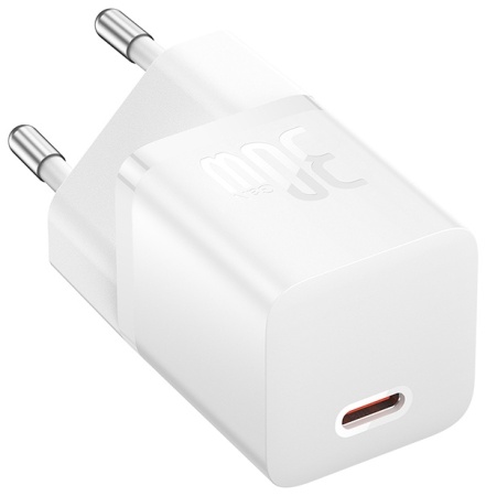 Сетевое зарядное устройство Baseus GaN5 (mini) 1C, 30Вт, белый