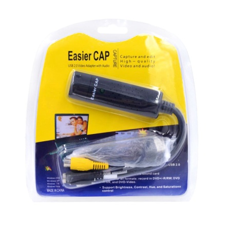 Устройство видеозахвата EasyCAP DC60, 3 x RCA F + S-Video F - USB 2.0 AM