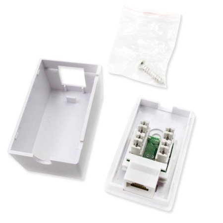 Розетка RJ45 HM-HB12-6e, настенная