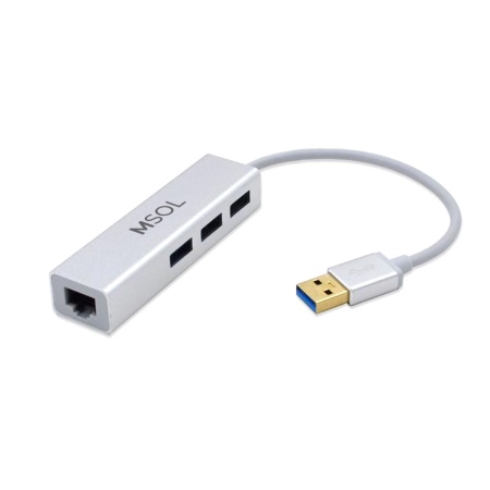 Сетевая карта MSol 4480, USB 3.0 + USB 3.0 HUB 3-порта