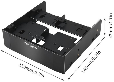 Переходник-салазки OImaster MR-8802 в отсек 5.25" для HDD и SSD (2.5"/3.5")