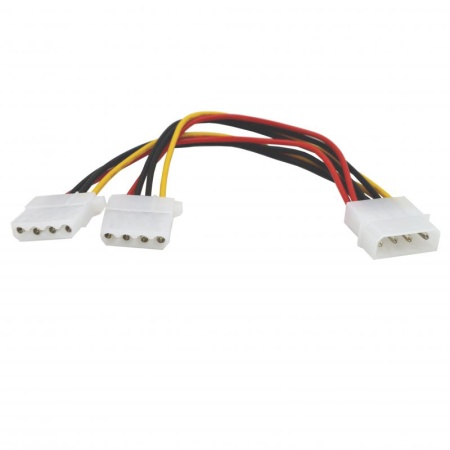 Кабель переходник Molex M - Molex F x2, 20см