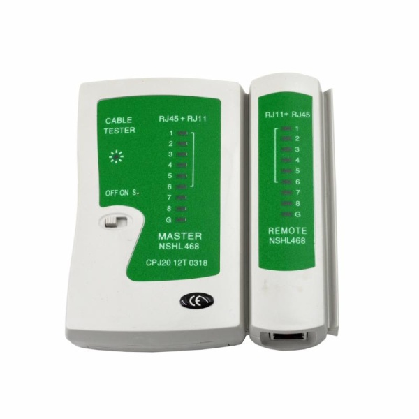Тестер кабеля MSOL NS-468, RJ45/11 (кейс+батарейка)