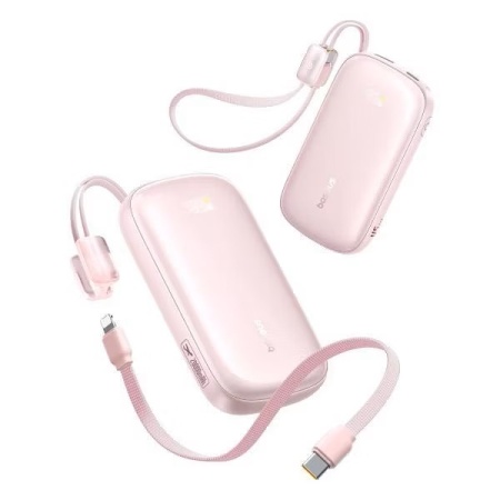 Портативный аккумулятор Baseus EnerFill FC21 Qpow 3 Ultra E0027P02, 20000mAh, 45W, розовый