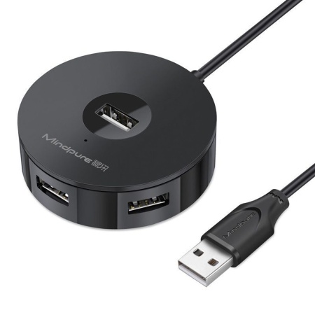 USB 2.0-разветвитель Mindpure US018, LX10424, 4 порта, 0.3м