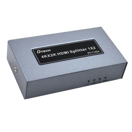 Разветвитель HDMI Dtech DT-7142A 4K, 2-порта, 340 МГц