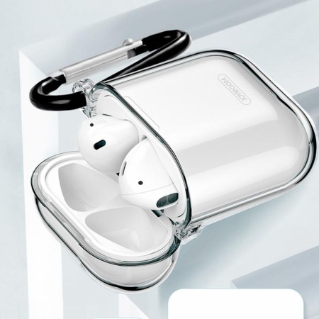 Чехол с карабином для AirPods Joyroom JR-BP592, пластик