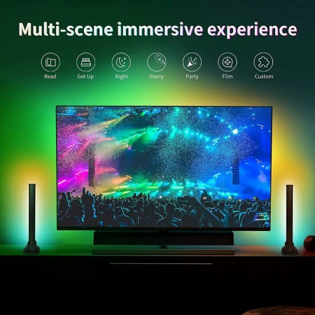 Светодиодный осветитель RGB D18-RGB, USB, комплект 2 шт