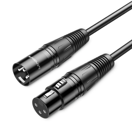 Кабель XLR (M) - XLR (F) "папа-мама" Mindpure, AU001, LX10696, 3 м