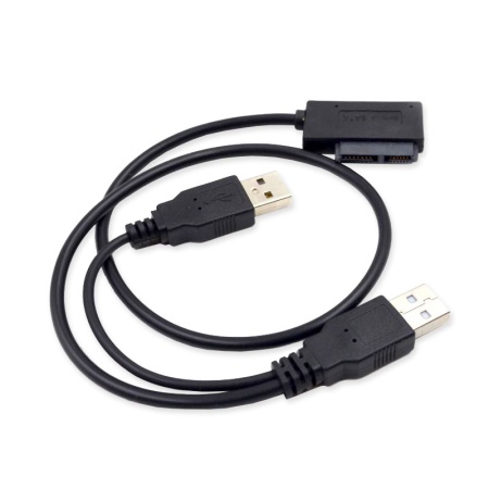 Адаптер SlimLine SATA - 2 x USB 2.0 AM
