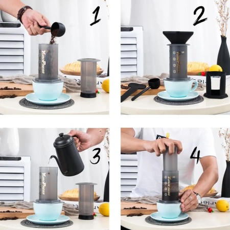 Кофемейкер YuroPress, черный