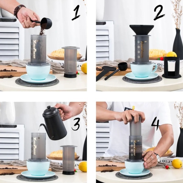 Кофемейкер YuroPress, черный