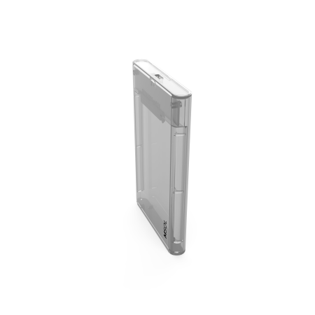 Внешний бокс MSOL K2590A, USB3.1 TypeC, чип RTL9201R, прозрачный
