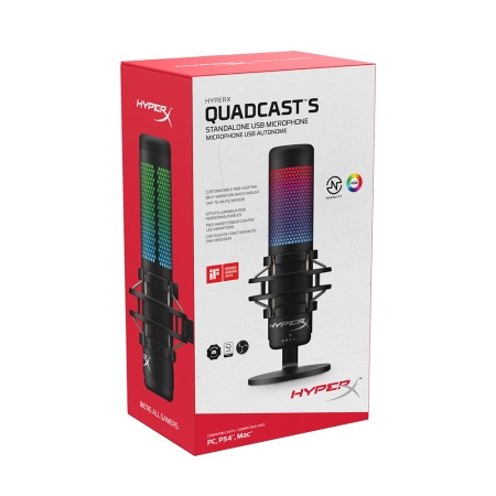 Микрофон HyperX QuadCast S, USB