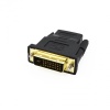 Переходник HDMI F - DVI-D M (24+1), пластик