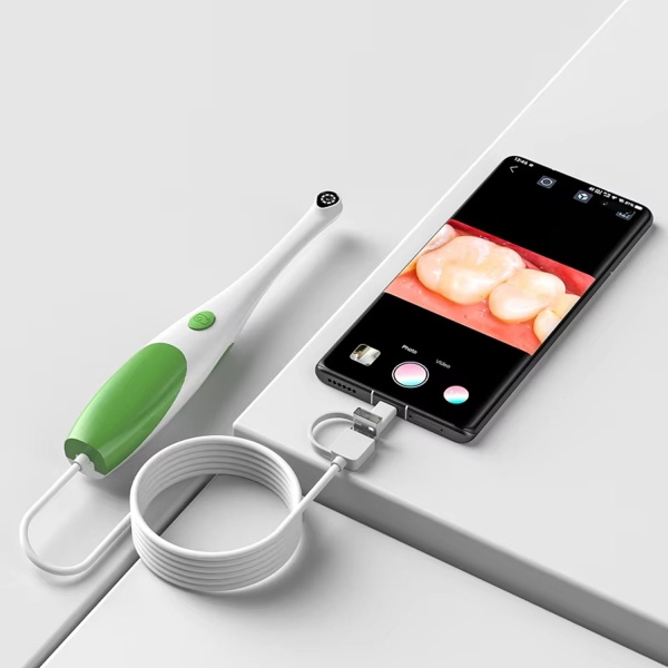 Видеоскоп для полости рта ZCF AN109, 2MP, каб USB-A + USB-C + microUSB, белый